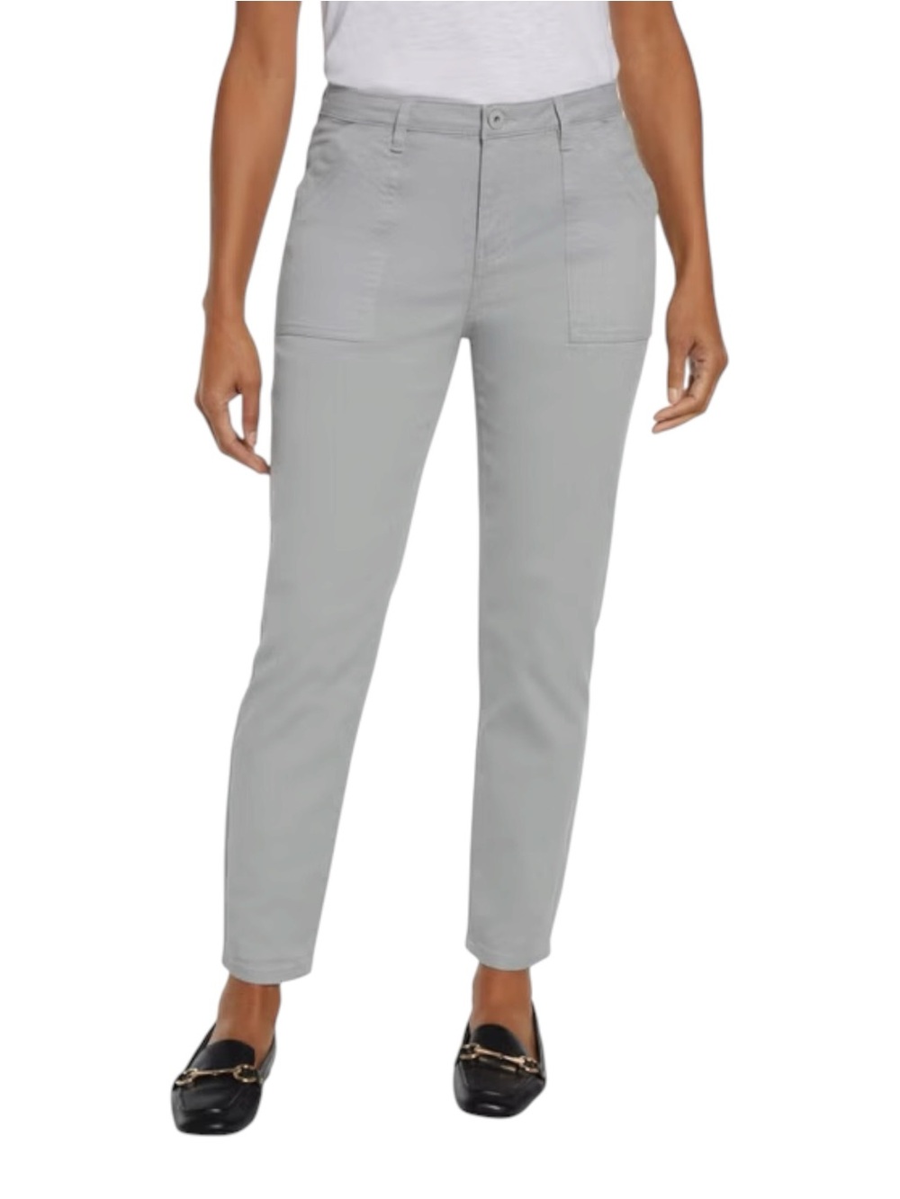 Banana Republic Women’s High Rise Twill Pant Grey Size 14 Heavyweight